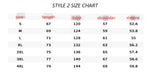 Quilted Embroidered Baseball Jacket Size Chart