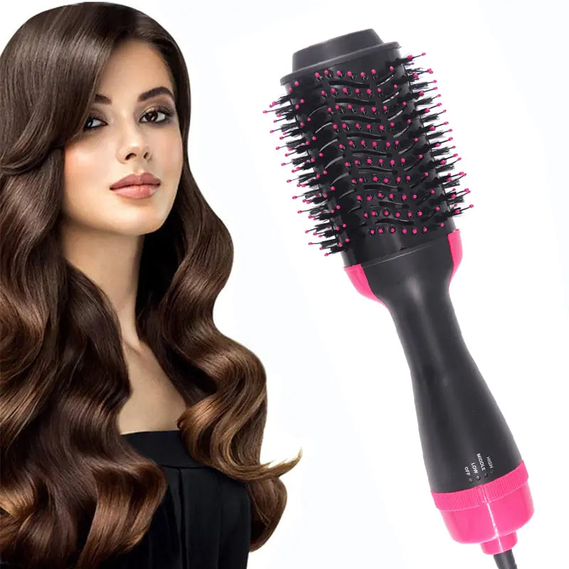 Multifunctional Hot Air Hair Roller Straightener Brush