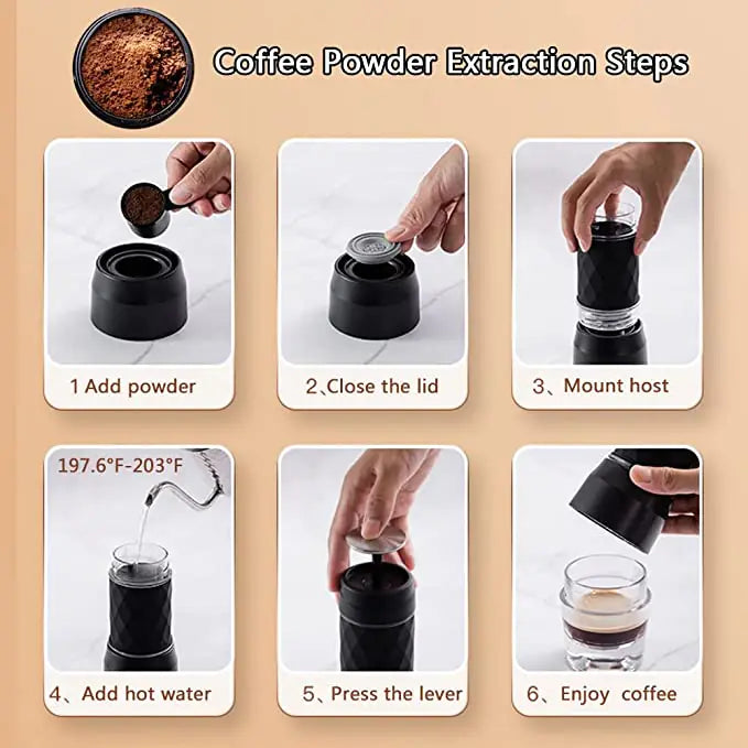 STOMART.CO.UK Portable Coffee Maker  Free Text