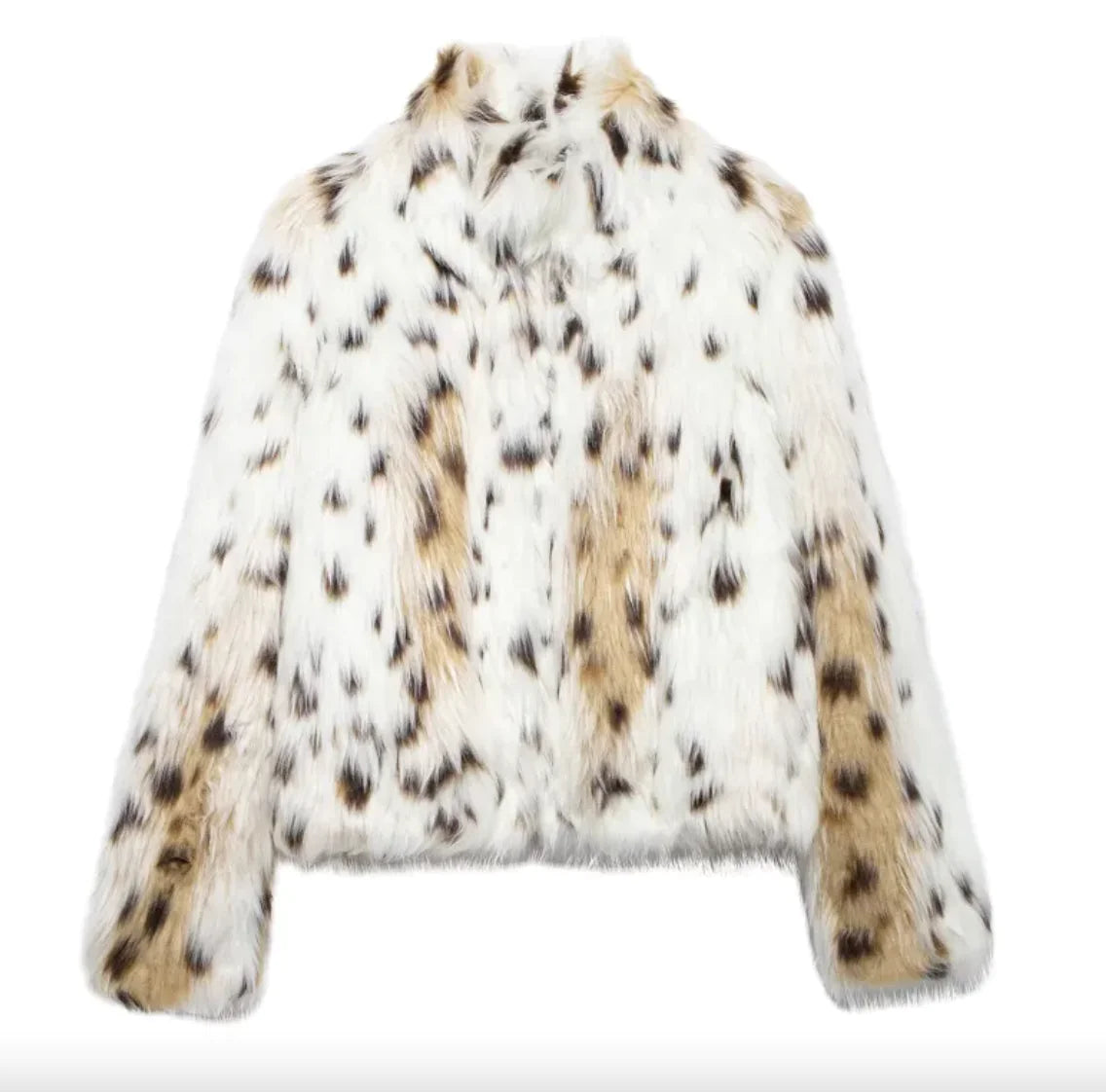 Oversized animal print jacket