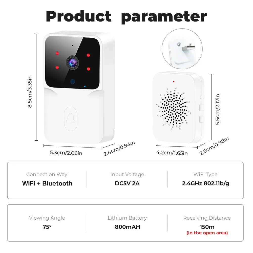Wireless Video Camera Doorbell