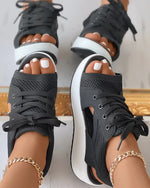 Ladies Laced Up Sandals