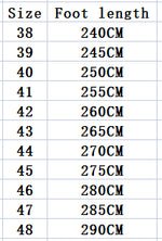 Men's Elegant Designer Smart Shoes Size Chart