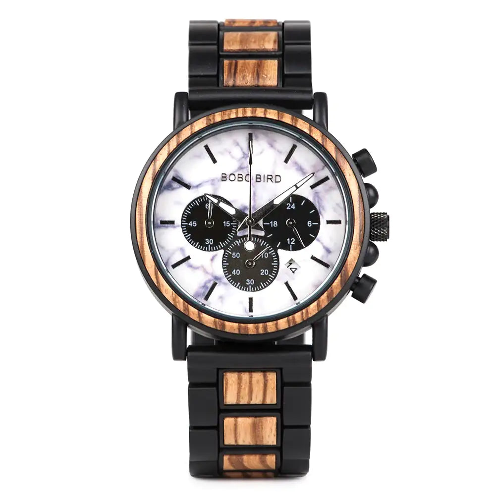 Elegant Wooden Watch in green
