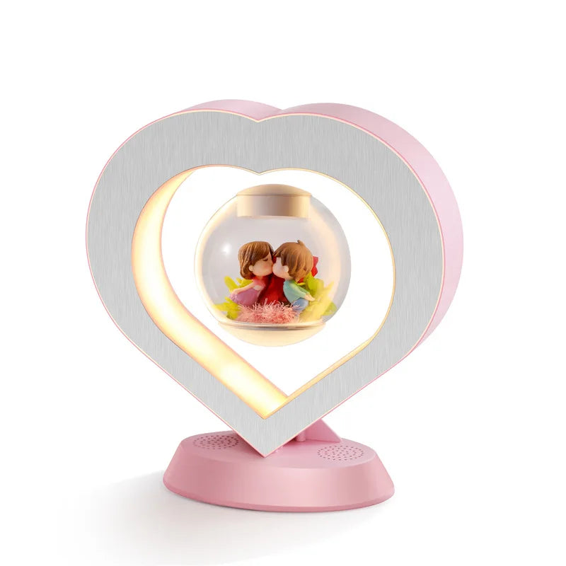 Heart-Shaped Floating LED Night Light