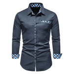 Sharp Patchwork Shirt for the Modern Guys