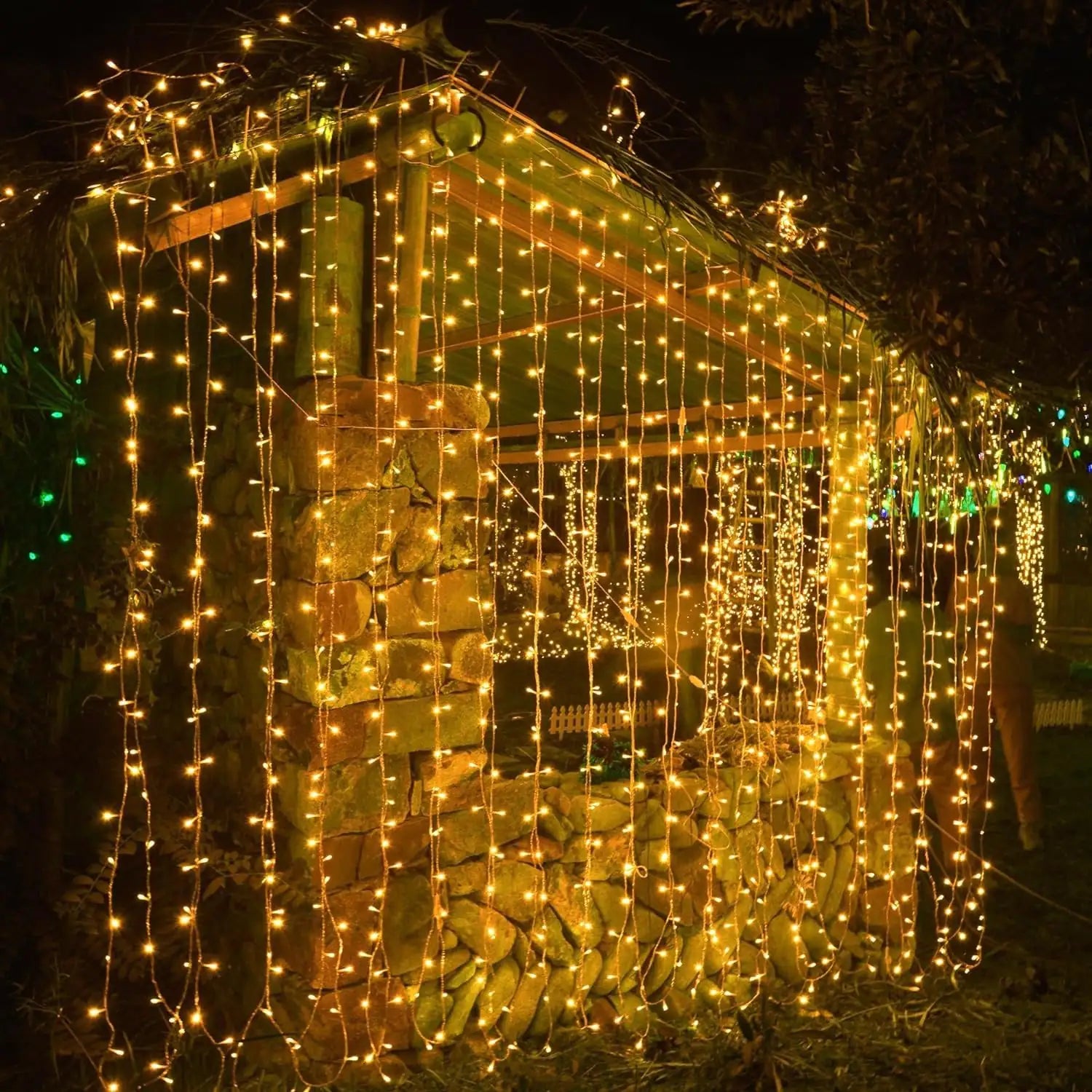 8 Modes Control Curtain Christmas Lights