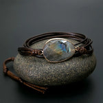 Natural Stone Rope Wrap Bracelet