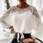Women's Plus Size Crochet Lace Blouse