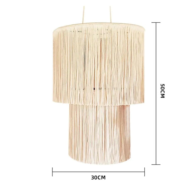 Bohemian Macrame Tassel Lamp Shade