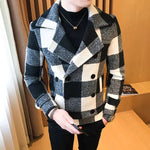 Vintage Plaid Thick Casual Windbreaker Jacket