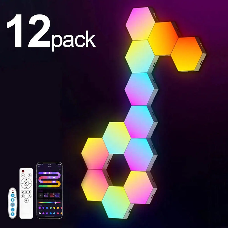 Pack Hexagon Lights Wall RGB Panel