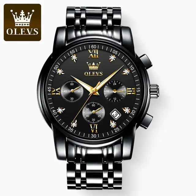 Men's Luxury Stainless Chronograph Watch