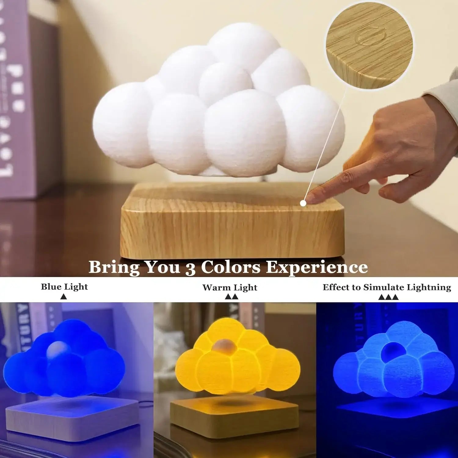 LED 3-Modes Floating Cloud Lamp