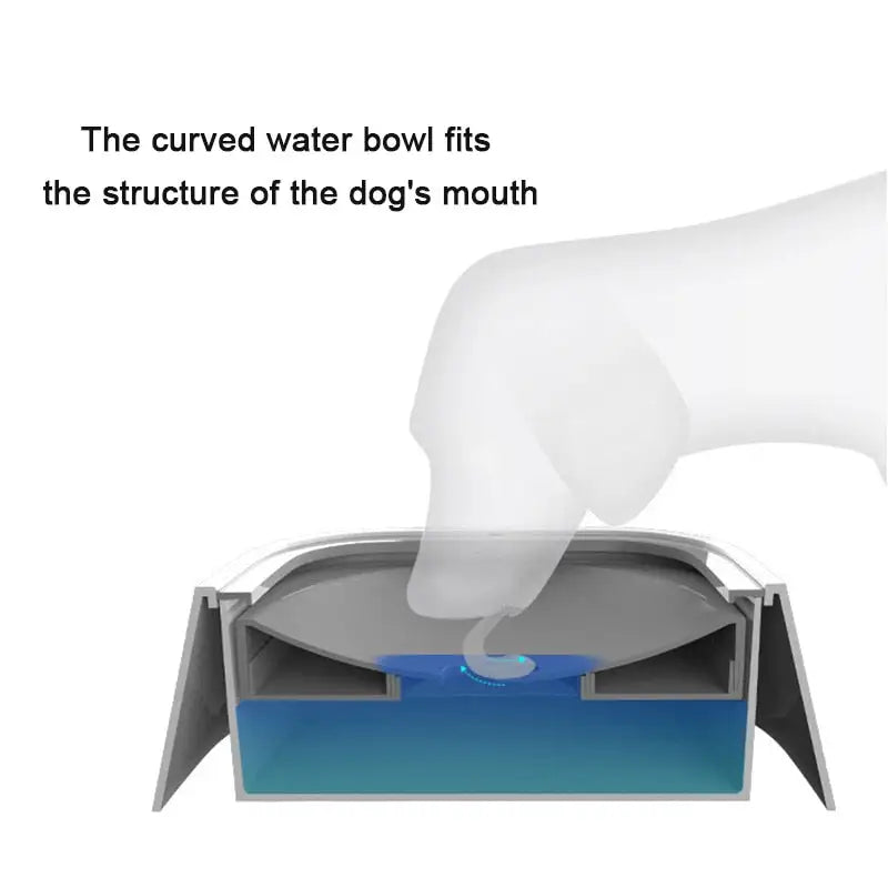 No-Spill Dog Pets Plastic Water Bowl