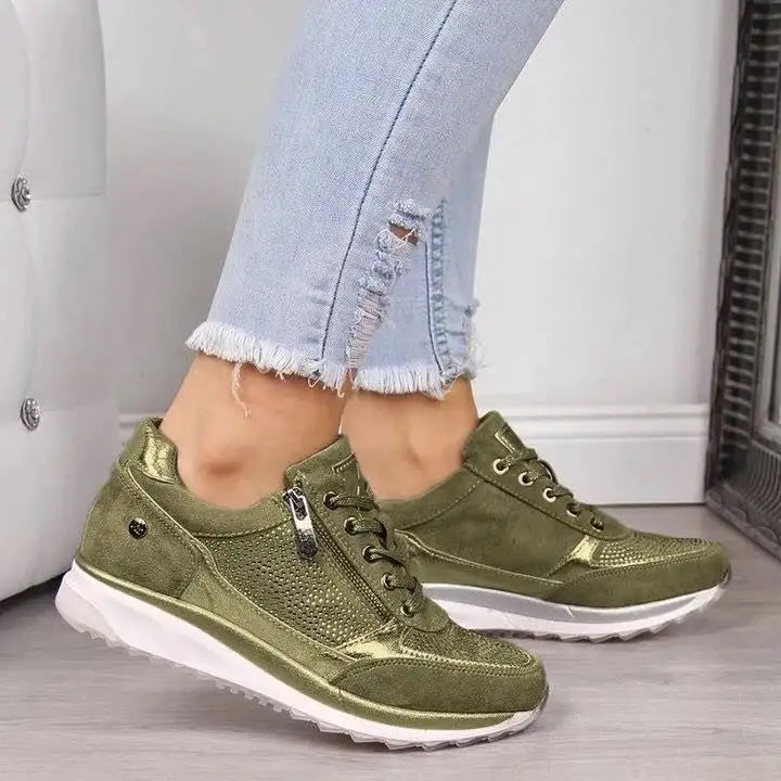 Women's Trendy Suede Shoes Trainers 