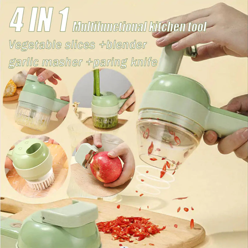 STOMART.CO.UK Multifunctional Electric Vegetable Cutter Kitchen Free Text