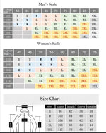 Windproof Hiking Jacket Size Chart