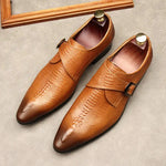 Mens Leather Mesh Shoes
