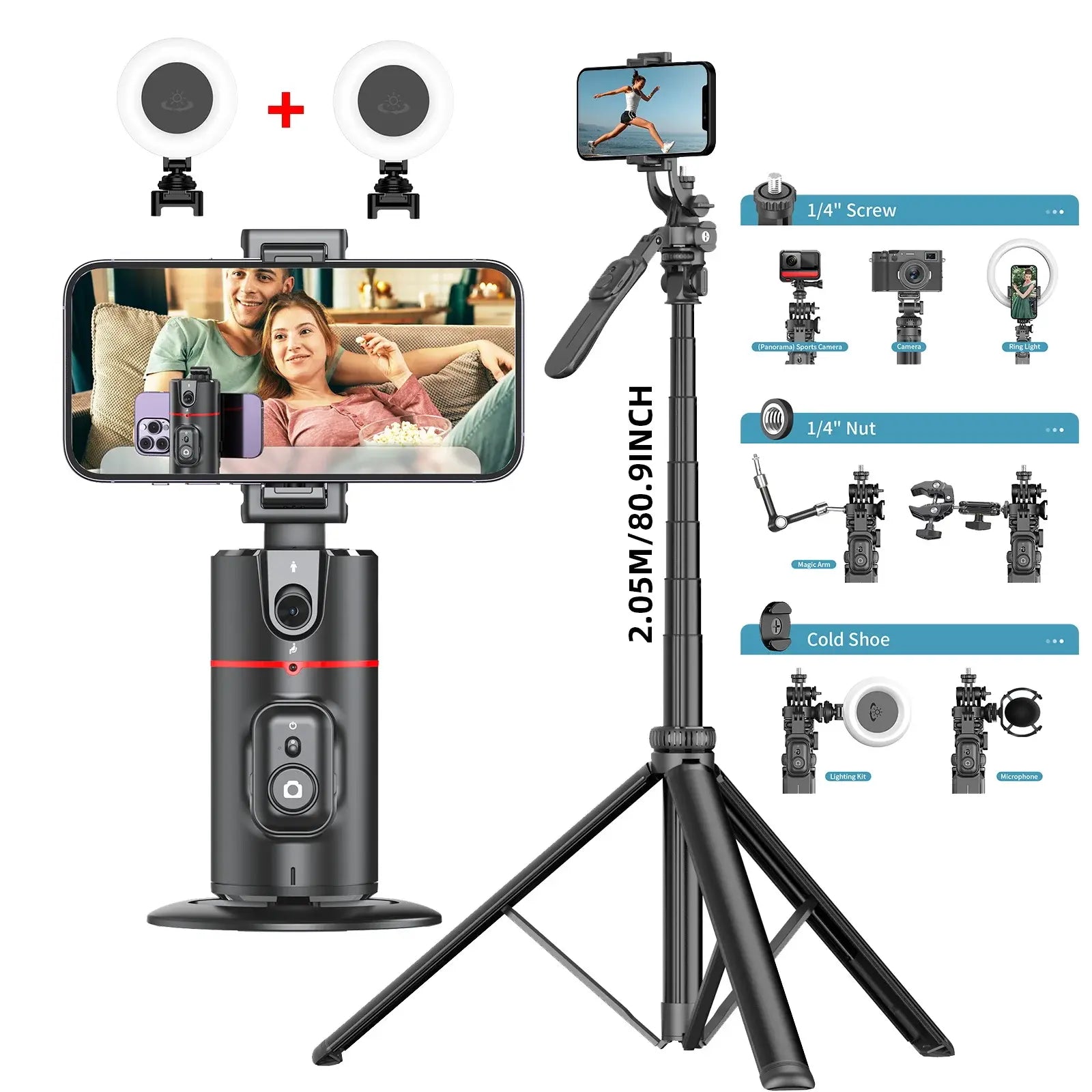 Auto Face Tracking Tripod Stabilizer