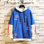 Men's Fashion Patchwork Casual Hoodie