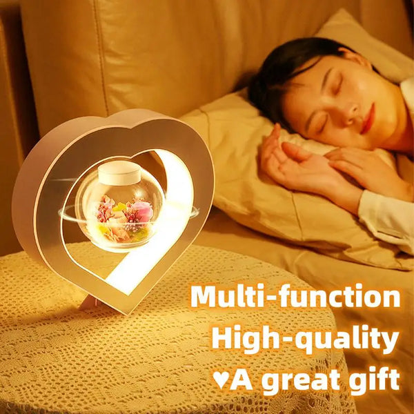 Heart-shaped Floating Table LED Night Light