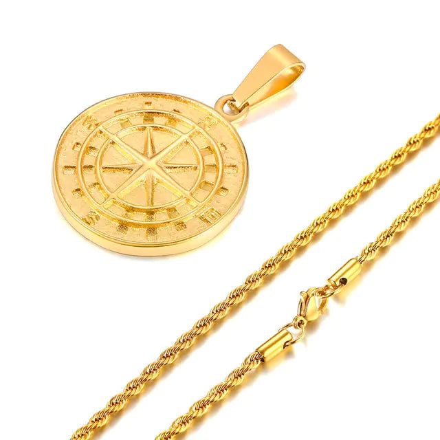 Compass Pendant Necklace