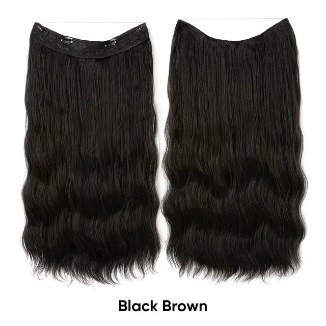 Seamless Clip-in Synthetic Wave Hair Extensions