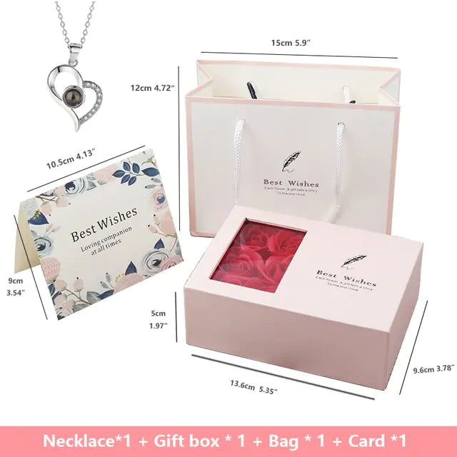 Rose Flower Soap Bars Gift Box