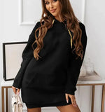 Women's Solid Colour Casual Hoodie Sweater