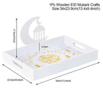EID Mubarak Ramadan Wooden Tray Gift