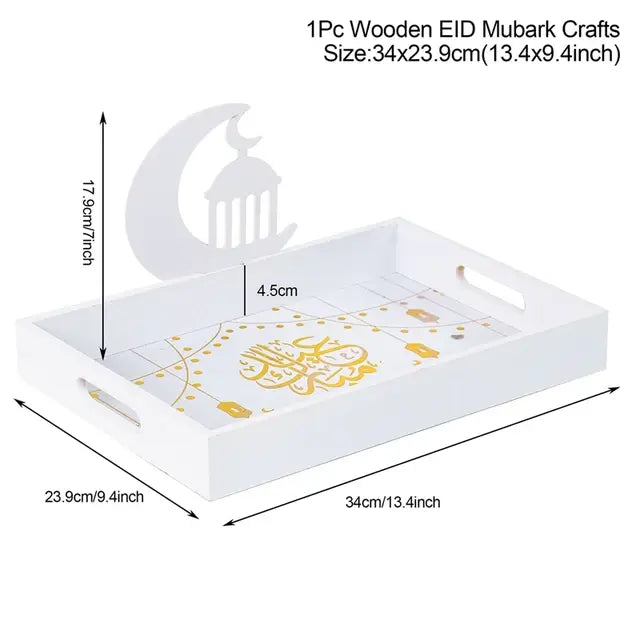 EID Mubarak Ramadan Wooden Tray Gift