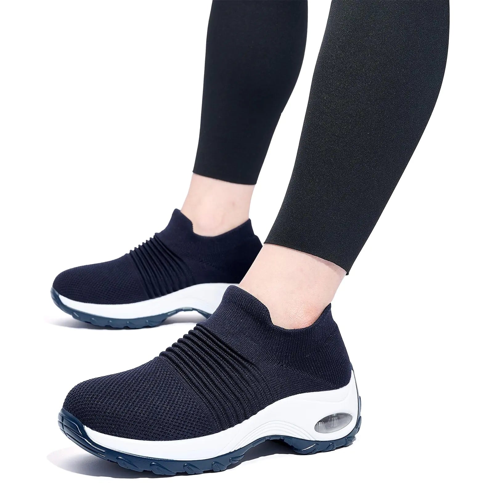 Women's Mesh Slip-On Air-Cushion Trainers Sneakers