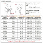 Invisible Push-Up Strapless Bra Size Chart