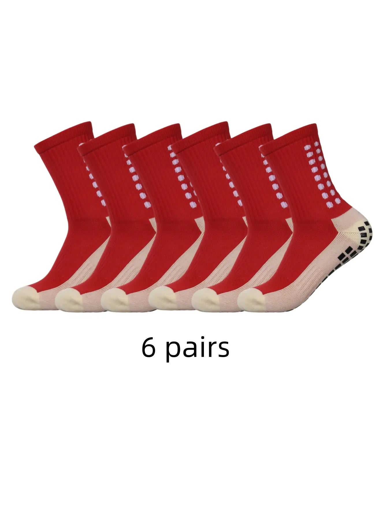 Sports Socks with Non-Slip Adhesive