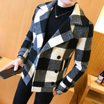Vintage Plaid Thick Casual Windbreaker Jacket