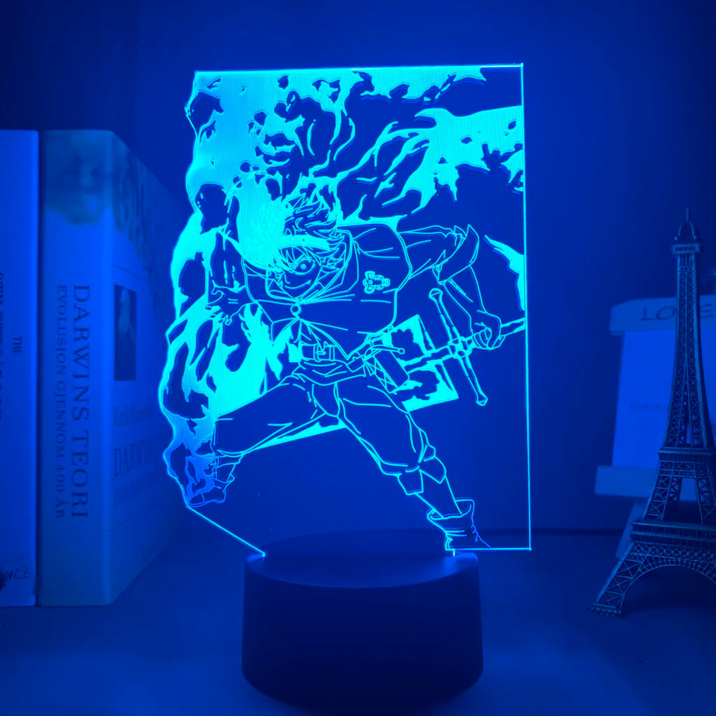 Asta LED Lamp Black Clover Anime Design