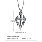 Men's Mythical Poseidon Necklace by Vnox