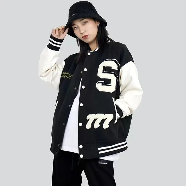 Classic Couple's Loose-Fit Retro Jacket