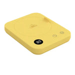 Yellow mug warmer  mug lid.