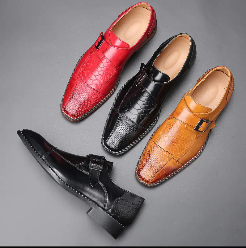 Classic Monkstrap Leather Shoes for Men