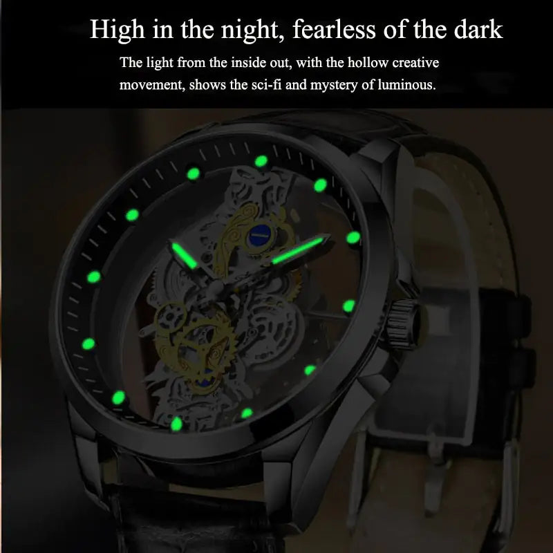Men's Mechanical Skeleton Watch