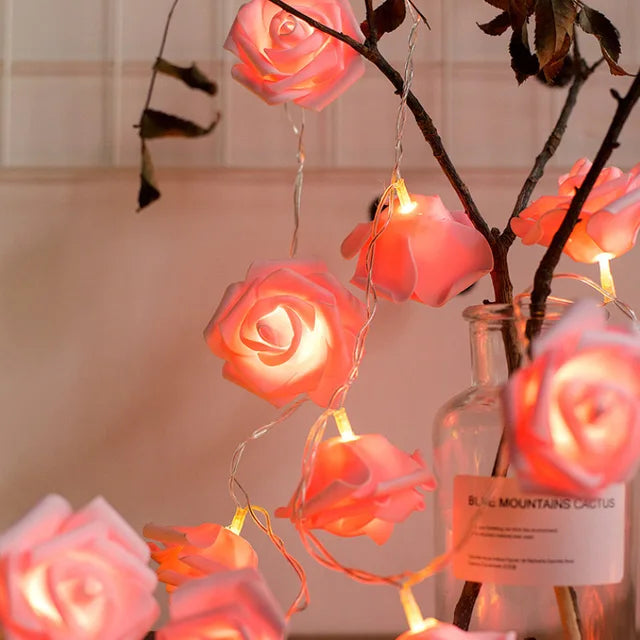 Dreamy Glow Rose-Shaped Petal Lights