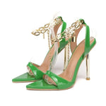 Ankle Strap Peep Toe High Heels