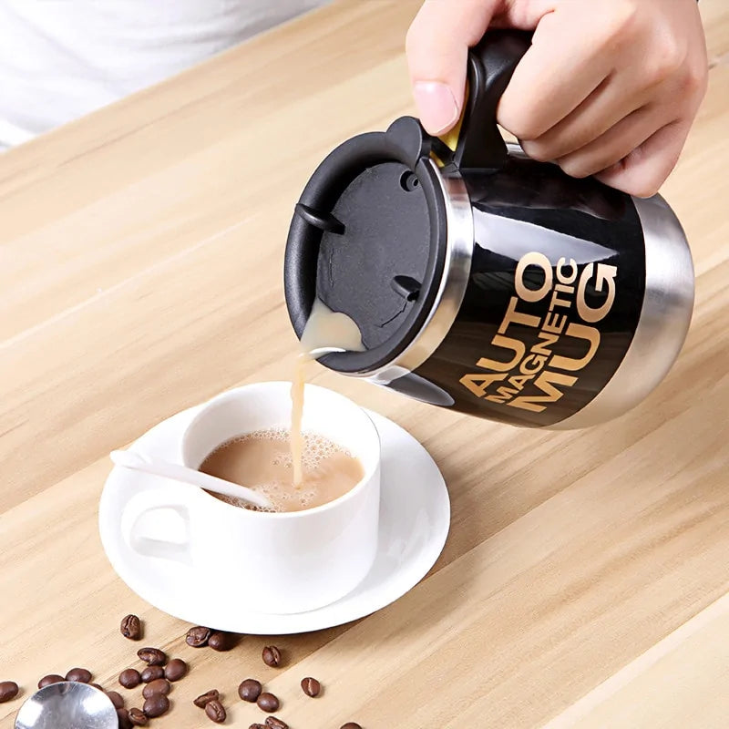 STOMART.CO.UK Automatic Self Stirring Magnetic Mug Kitchen Magnetic Mug Free Text