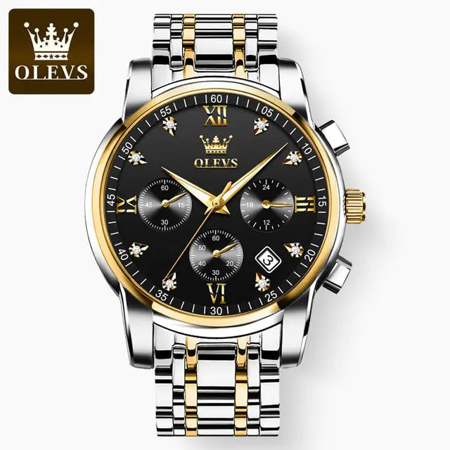 Men's Luxury Stainless Chronograph Watch