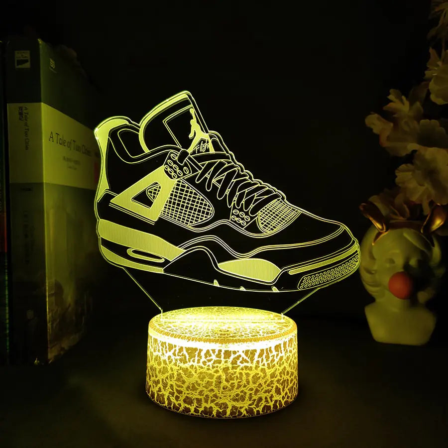 Visually appealing 3D LED Sneakers Night Lamp