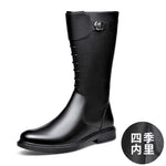 Men's Safety Trekking Moto Leather Boots