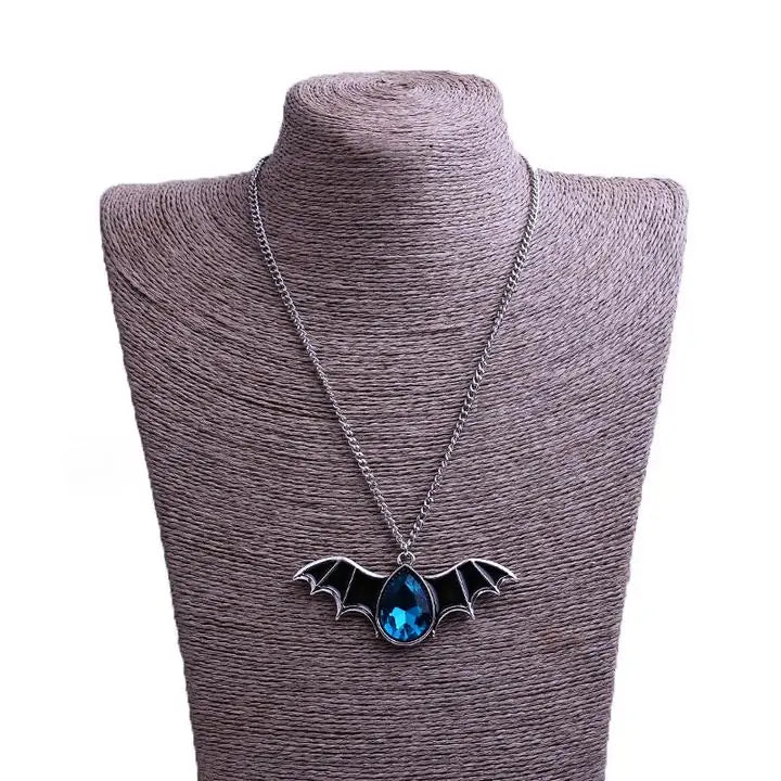 Lunar Bat Gothic Necklace