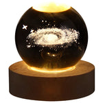 LED Galaxy Crystal Ball Table Lamp